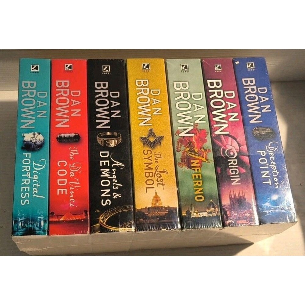 7x Dan Brown Robert Langdon Series Books Collection Set NEW/SEALED Paperback Pb